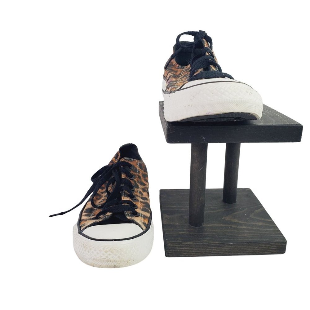 Converse All Star Low Top Flats Leopard Print. W7 M5 - Picture 5 of 10